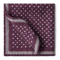 Brunello Cucinelli Men's 'Geometric-Pattern Reversible' Handkerchief