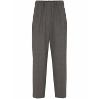 Brunello Cucinelli Pantalon taille haute 'Gathered' pour Femmes