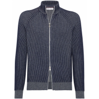 Brunello Cucinelli Men's 'Ribbed Zip' Jacket