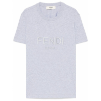 Fendi T-shirt 'Logo-Embroidered' pour Femmes