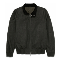 Fendi Men's 'FF-Jacquard' Bomber Jacket