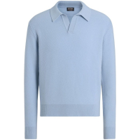 Zegna Men's 'Oasi' Long-Sleeve Polo Shirt