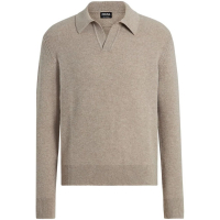 Zegna Men's 'Oasi' Long-Sleeve Polo Shirt