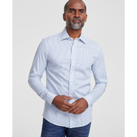 Michael Kors 'Slim-Fit Stretch Micro Floral Button-Down' Kurzärmeliges Hemd für Herren