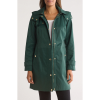 Michael Kors Women's 'Water Resistant Hooded' Belted Trench Coat