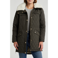 Michael Kors Women's 'Faux Shearling Collar' Parka