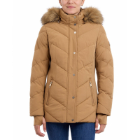 Michael Kors 'Faux-Fur-Trim Hooded' Puffermantel für Damen