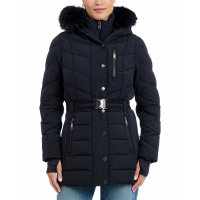 Michael Kors Women's 'Belted Bibbed Hooded' Puffer Jacket