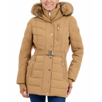 Michael Kors Women's 'Belted Bibbed Hooded' Puffer Jacket