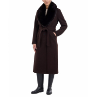 Michael Kors 'Faux-Fur-Collar Belted Coat' für Damen