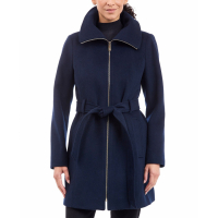 Michael Kors Women's 'Belted Zip-Front' Coat