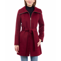 Michael Kors Women's 'Belted Zip-Front' Coat