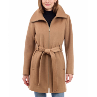 Michael Kors Manteau 'Belted Zip-Front' pour Femmes