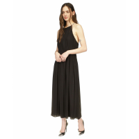 Michael Kors Robe maxi 'Chain-Strap Satin Pleated' pour Femmes