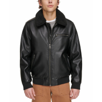 Levi's Blouson bomber 'Sherpa Collar Faux Leather' pour Hommes