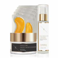 ErthSkin '24K Gold + Hyaluronic Acid & Collagen' Gesichtspflegeset - 3 Stücke