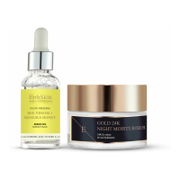 ErthSkin Coffret de soins du visage 'Bee Venom + Manuka Honey + Hyaluronic Acid & Collagen + 24K Gold' - 2 Pièces