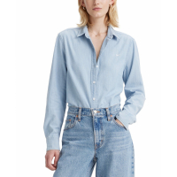 Levi's Women's 'The Classic Cotton Box-Pleat-Back Long-Sleeve' Shirt