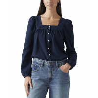 Levi's 'Amber Cotton Long-Sleeve Button-Front' Bluse für Damen