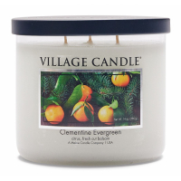 Village Candle Bougie parfumée 'Clementine Evergreen' - 396 g