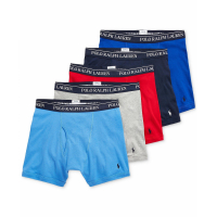 Polo Ralph Lauren Classic Cotton Boxer Briefs pour Hommes - 5 Pièces