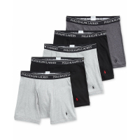 Polo Ralph Lauren Classic Cotton Boxer Briefs für Herren - 5 Stücke