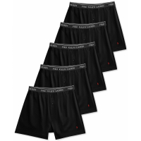 Polo Ralph Lauren Men's Classic-Fit Cotton Knit Boxers - 5 Pieces