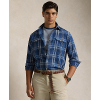 Polo Ralph Lauren Men's Classic-Fit Plaid Linen-Cotton Workshirt