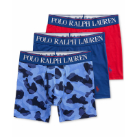 Polo Ralph Lauren 4D-Flex Cooling Microfiber Boxer Briefs pour Hommes - 3 Pièces