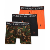 Polo Ralph Lauren Men's 4D-Flex Cooling Microfiber Boxer Briefs - 3 Pieces