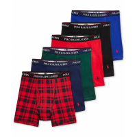 Polo Ralph Lauren Men's Classic Fit Cotton Boxer Briefs - 6 Pieces