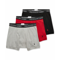 Polo Ralph Lauren Classic Cotton Boxer Briefs pour Hommes - 3 Pièces