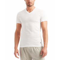 Polo Ralph Lauren Men's Undershirt, Slim Fit Classic Cotton V-Neck  - 5 Pieces