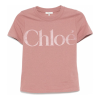 Chloé 'Flocked-Logo' T-Shirt für Damen