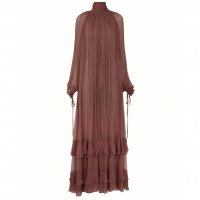 Chloé Women's 'Gathered Mousseline' Long Dress