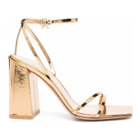 Gianvito Rossi Women's 'Meko Metallic' Ankle Strap Sandals