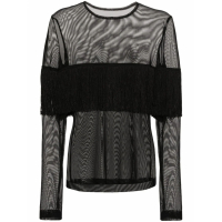 Norma Kamali Women's 'Fringe-Detail' Long Sleeve top