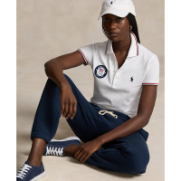 Polo Ralph Lauren Team USA Mesh Polo Shirt pour Femmes