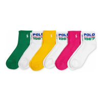 Polo Ralph Lauren Quarter Socks pour Femmes - 6 Paires