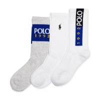 Polo Ralph Lauren Women's Polo 1992 Crew Socks - 3 Pairs