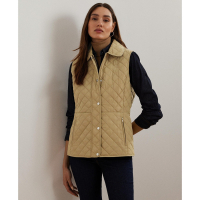 LAUREN Ralph Lauren Women's Quilted Logo Vest