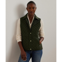 LAUREN Ralph Lauren Women's Quilted Logo Vest