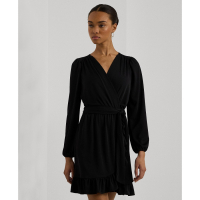 LAUREN Ralph Lauren Women's Belted Stretch Jersey Dress