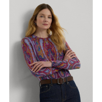 LAUREN Ralph Lauren Slim-Fit Paisley Sweater pour Femmes