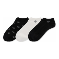 LAUREN Ralph Lauren Deco Low Cut Socks pour Femmes - 3 Paires