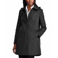 LAUREN Ralph Lauren Women's Womens Hooded A-Line Raincoat