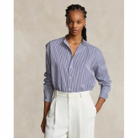 Polo Ralph Lauren Women's Oversize Fit Striped Cotton Shirt