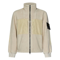 Stone Island Veste 'Teddy-Effect Zipped' pour Hommes