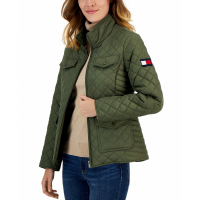 Tommy Hilfiger Quilted Zip-Up Jacket pour Femmes