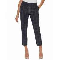 Tommy Hilfiger Women's Mid-Rise Plaid Ankle Pants